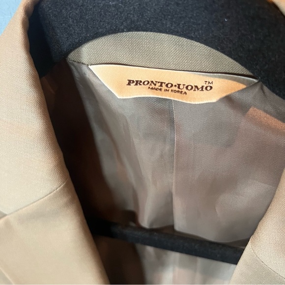 Pronto Uomo Platinum men 2 piece suit Brown  (Jacket and pants) - Picture 8 of 12
